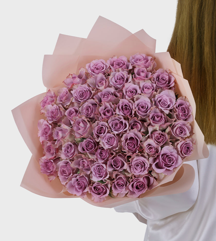 50 Purple Roses