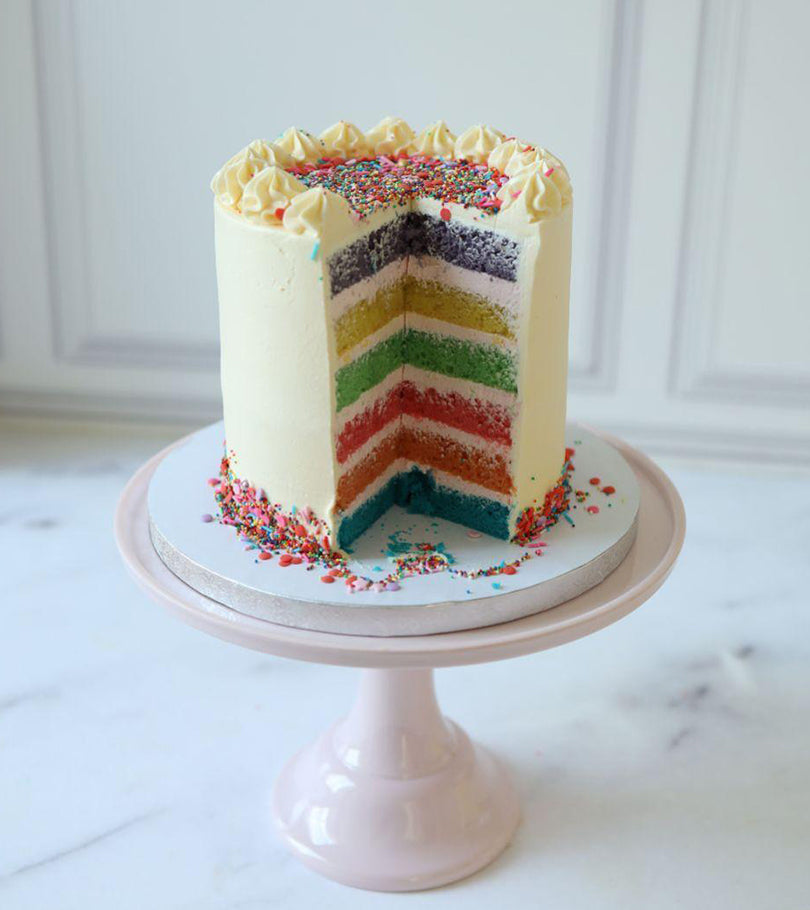 Cotton Candy Rainbow Cake by Pastel Cakes